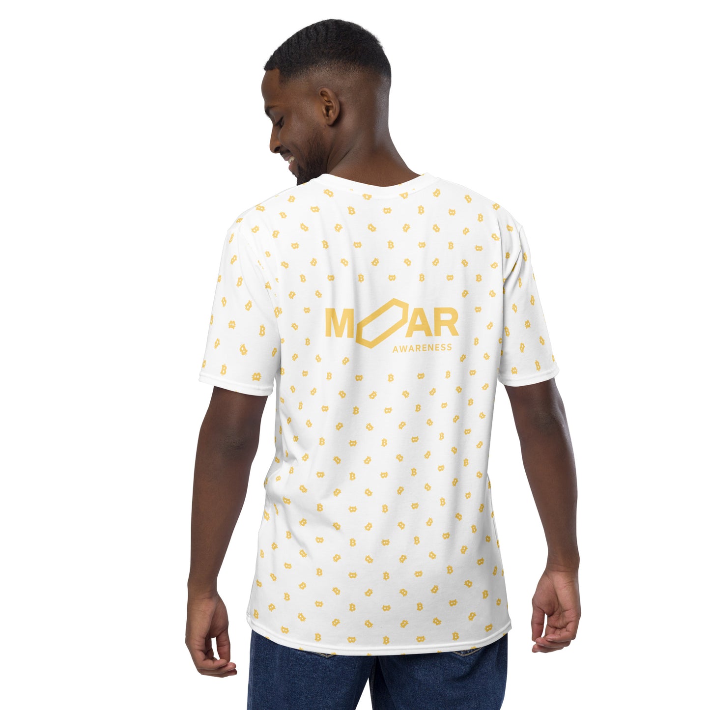Bitcoin Logo Pattern Shirt | Men's t-shirt & Apparel | Crypto Casey Clothing