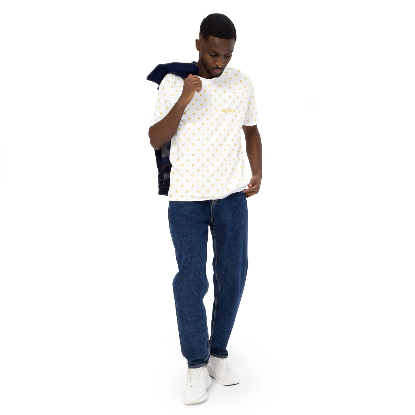 Bitcoin Logo Pattern Shirt | Men's t-shirt & Apparel | Crypto Casey Clothing