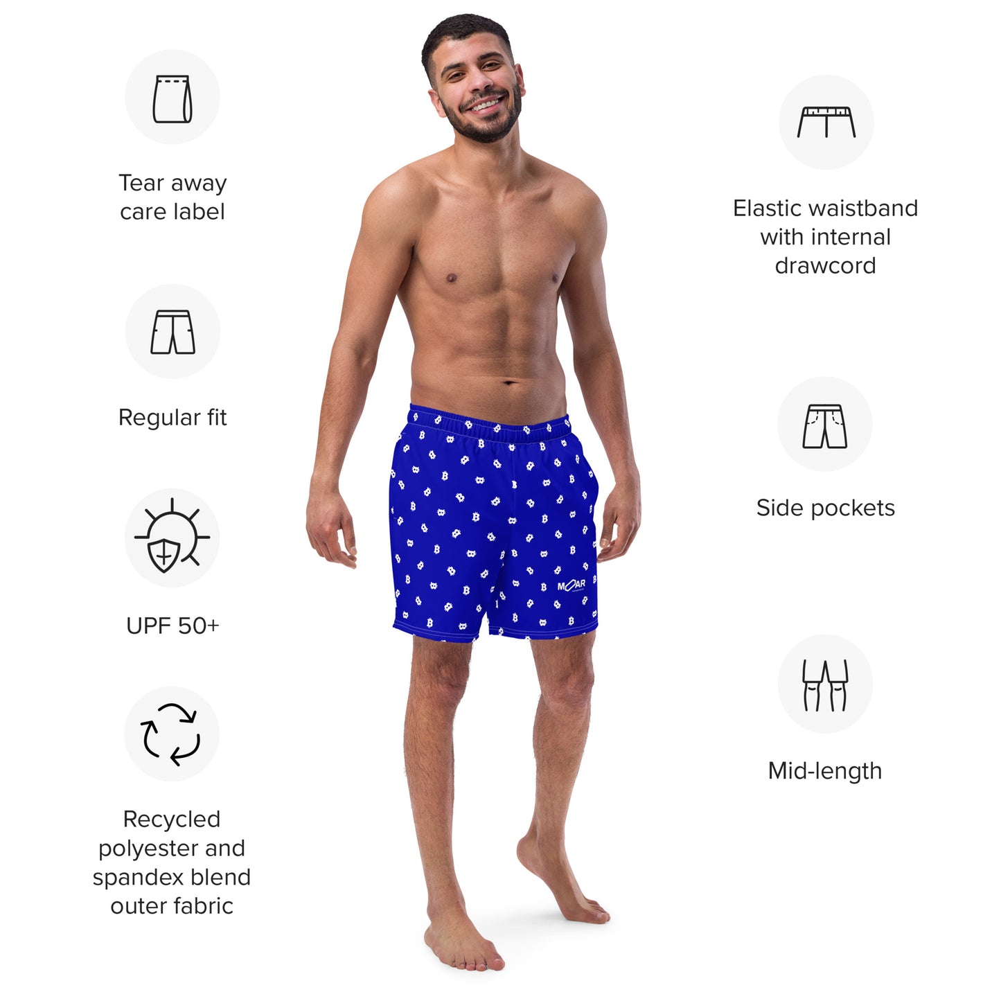 Bitcoin Men's Swim Trunks