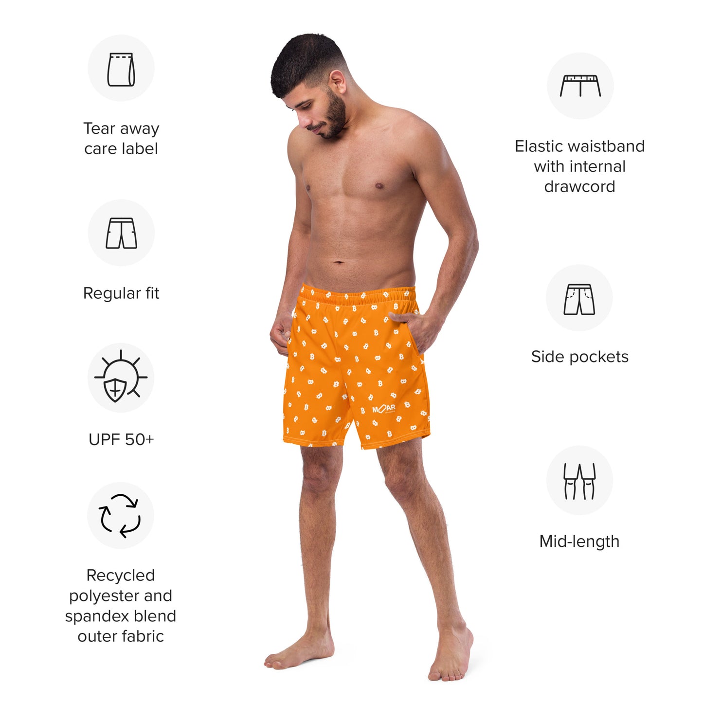 Bitcoin Men's Swim Trunks
