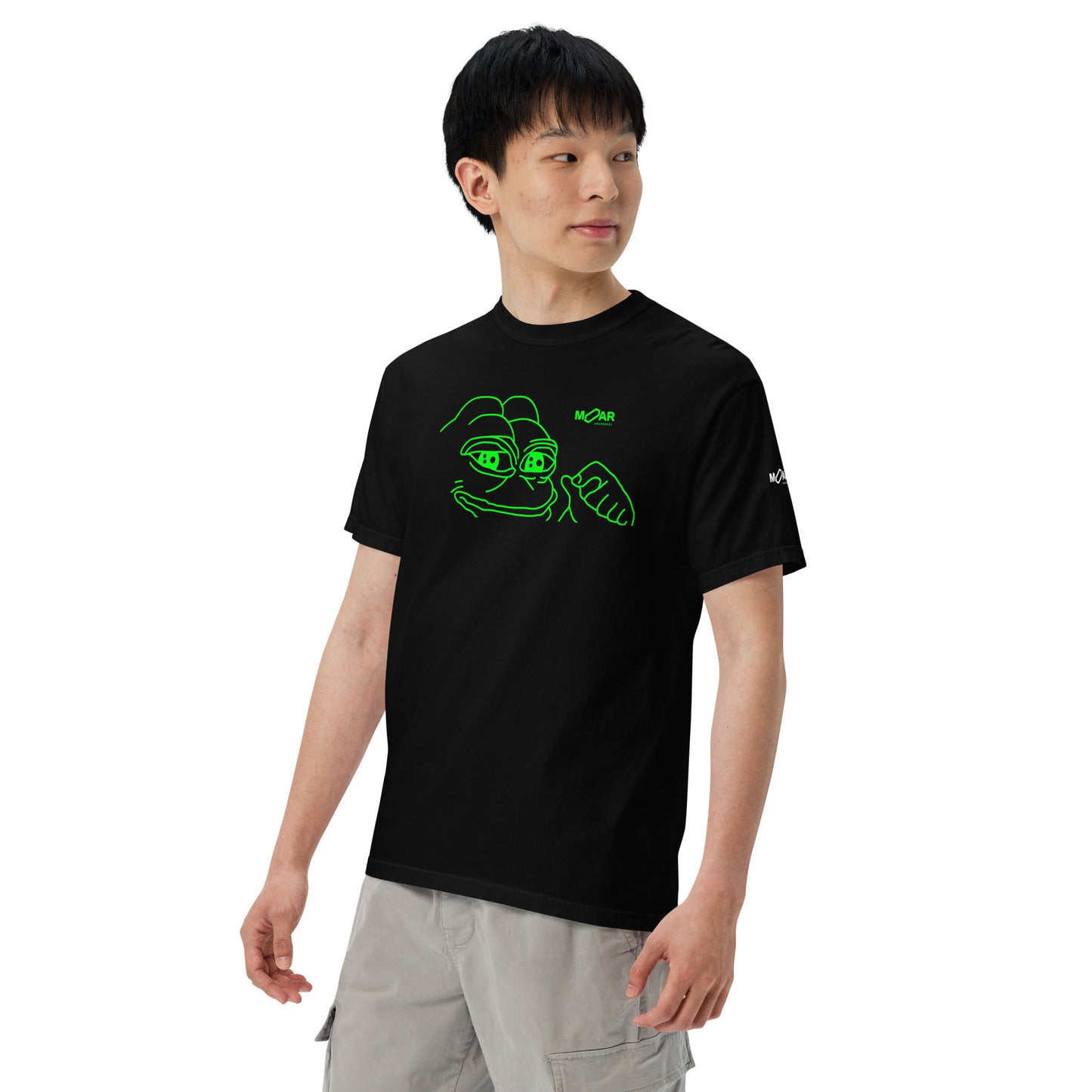 Pepe Crypto Memecoin T-Shirt | MOAR Awareness Crypto Apparel