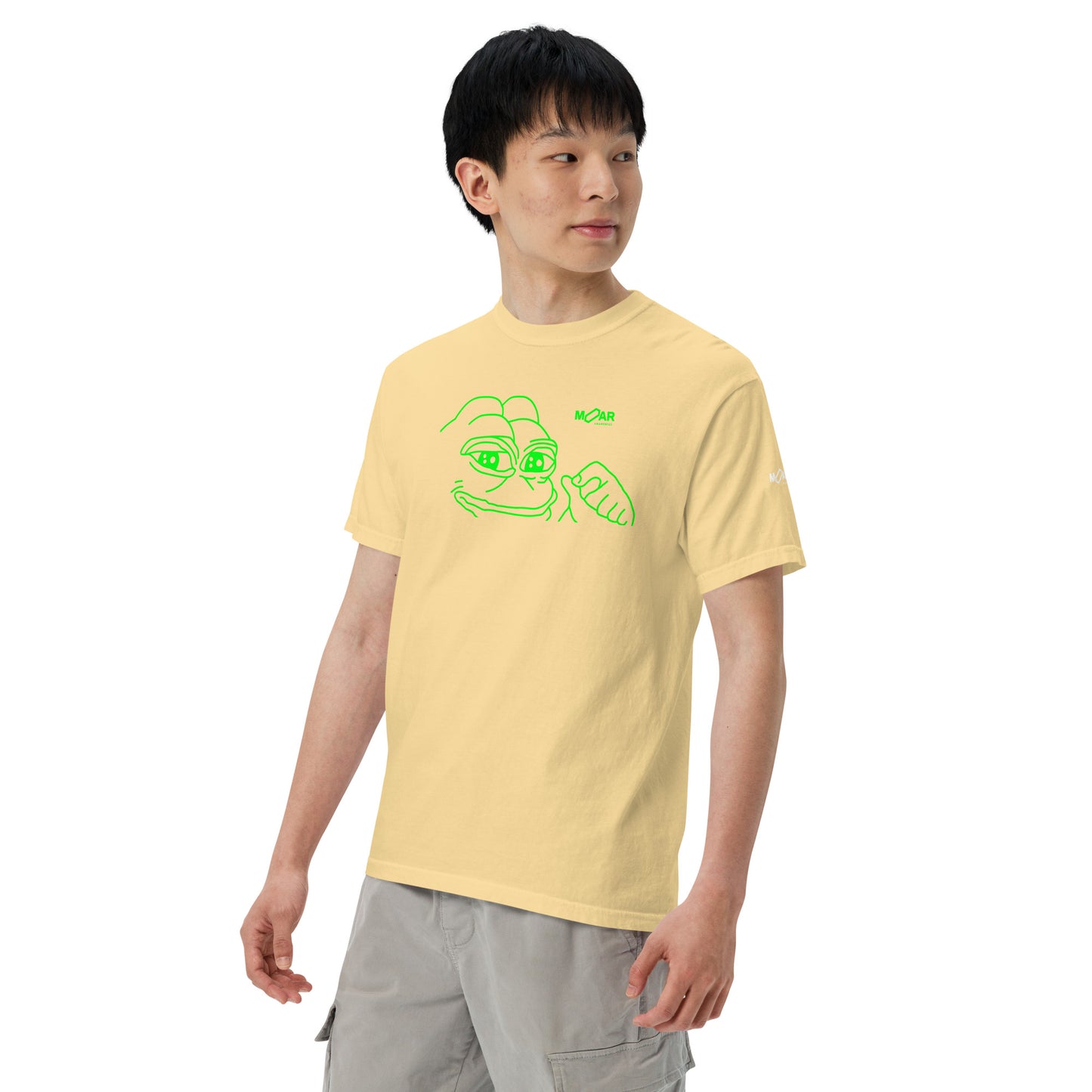 Pepe Crypto Memecoin T-Shirt | MOAR Awareness Crypto Apparel