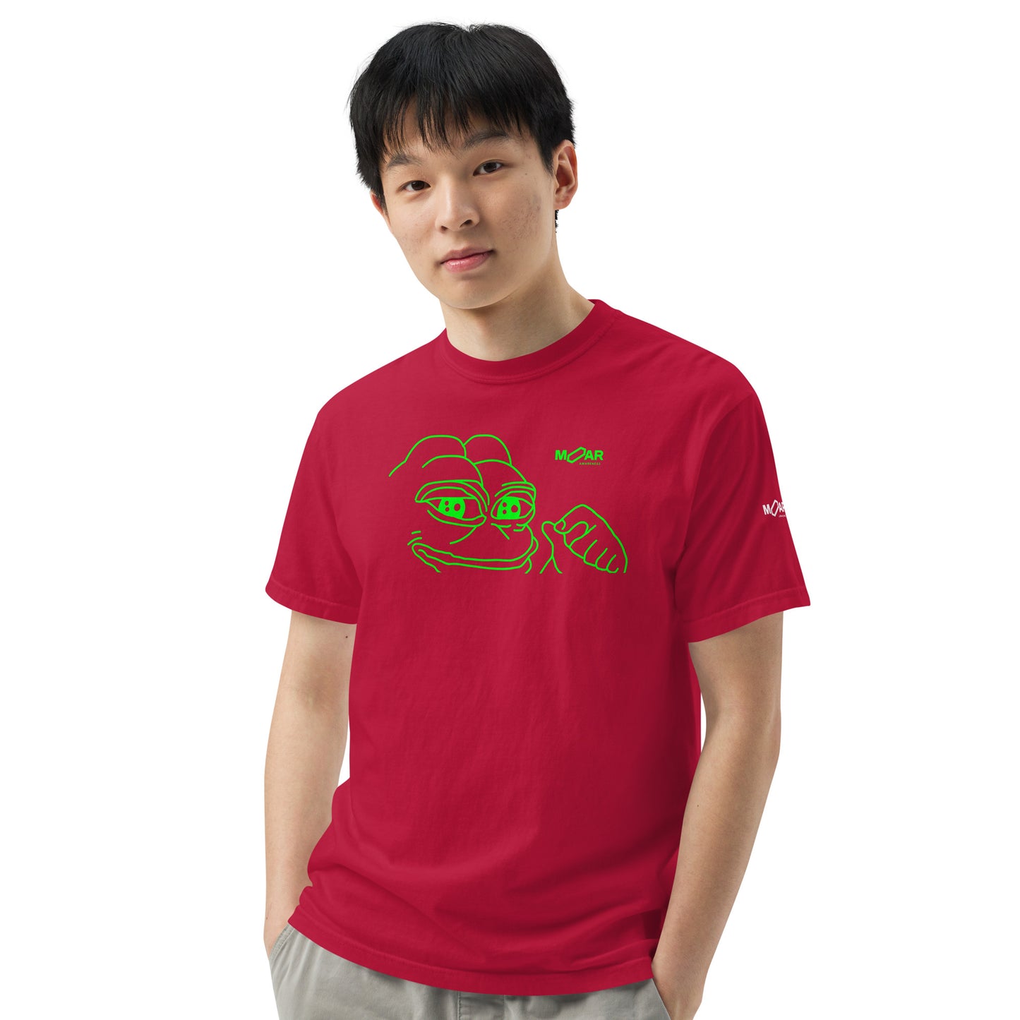Pepe Crypto Memecoin T-Shirt | MOAR Awareness Crypto Apparel