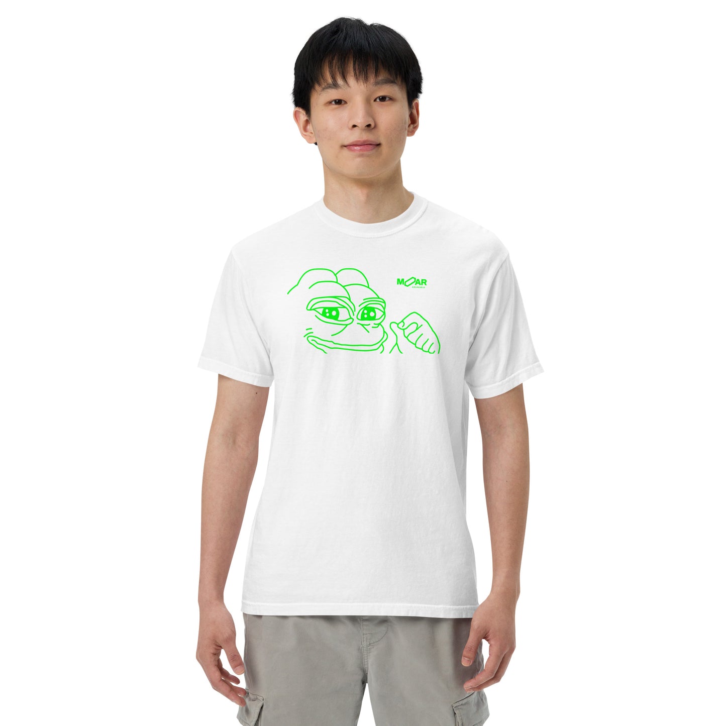 Pepe Crypto Memecoin T-Shirt | MOAR Awareness Crypto Apparel