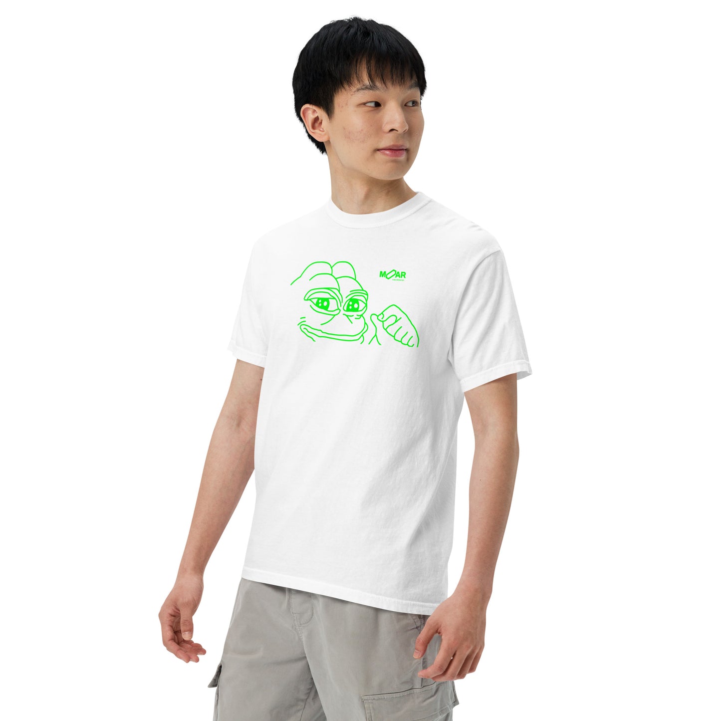 Pepe Crypto Memecoin T-Shirt | MOAR Awareness Crypto Apparel