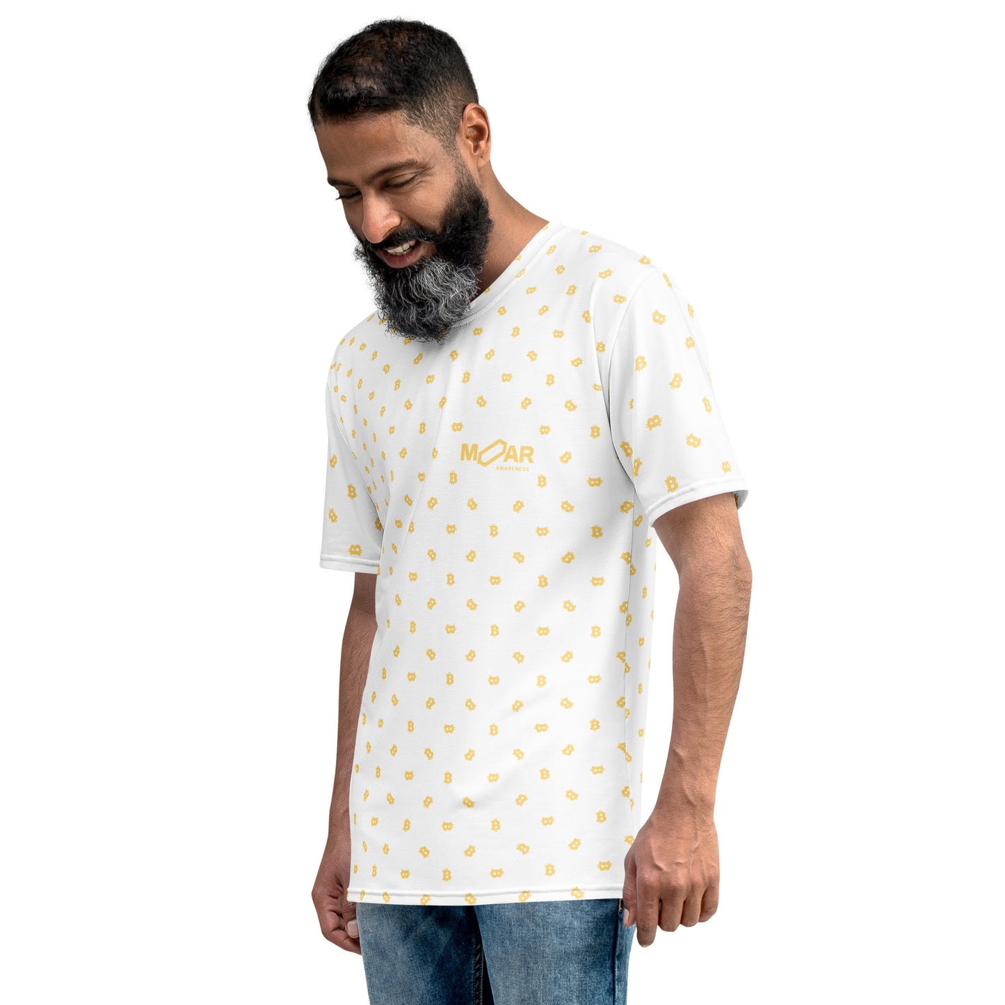 Bitcoin Logo Pattern Shirt | Men's t-shirt & Apparel | Crypto Casey Clothing