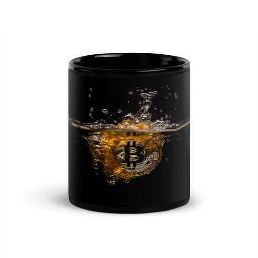 Mug Bitcoin Black Glossy Coffee Mug